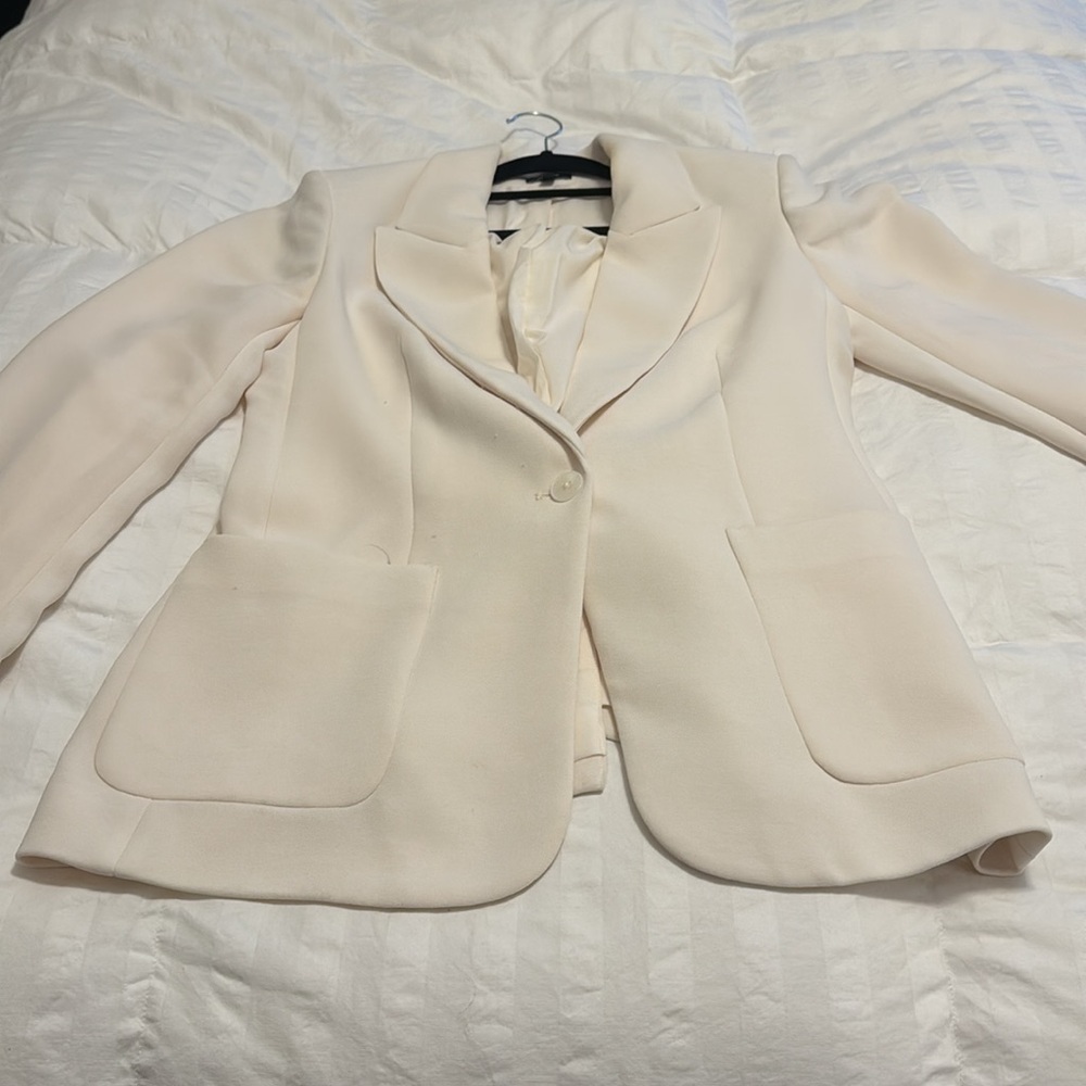 Express - One Button Blazer (Beige) - image 2